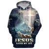 FUNSTUFFPRINT Jesus Saved My Life Hoodie - Men & Women Christian  3D Hoodie and Zip Hoodie