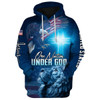 FUNSTUFFPRINT Lion Of Judah One Nation Under God Hoodies Men & Women Christian 3D Hoodie and Zip Hoodie