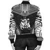 FUNSTUFFPRINTINT Norfolk Island Polynesian Chief Women’S Bomber Jacket – Black Version – Bn10 3D Bomber Jacket