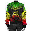 FUNSTUFFPRINTINT Norfolk Island Polynesian Chief Women’S Bomber Jacket – Reggae Version – Bn10 3D Bomber Jacket