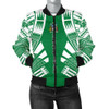 FUNSTUFFPRINTINT Norfolk Island Women Bomber Jacket – Polynesian Tattoo Flag – BN0110 3D Bomber Jacket