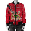 FUNSTUFFPRINTINT Ontario Christmas Coat Of Arms Women Bomber Jacket X Style J78 3D Bomber Jacket
