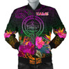 FUNSTUFFPRINTINT Palau Personalised Men’s Bomber Jacket – Summer Hibiscus – BN15 3D Bomber Jacket