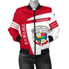FUNSTUFFPRINTINT Panama Women’s Bomber Jacket – Premium Style Red J7 3D Bomber Jacket