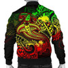 FUNSTUFFPRINTINT Papua New Guinea Men’s Bomber Jacket – Reggae Shark Polynesian Tattoo – BN18 3D Bomber Jacket