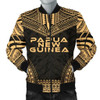 FUNSTUFFPRINTINT Papua New Guinea Polynesian Chief Men’s Bomber Jacket – Gold Version – Bn10 3D Bomber Jacket