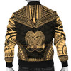FUNSTUFFPRINTINT Papua New Guinea Polynesian Chief Men’s Bomber Jacket – Gold Version – Bn10 3D Bomber Jacket