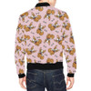 FUNSTUFFPRINTINT Pink Corgi Pattern Print Mens 3D Bomber Jacket