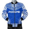 FUNSTUFFPRINTINT Pohnpei Flag Polynesian Chief Men’s Bomber Jacket – Bn10 3D Bomber Jacket
