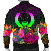 FUNSTUFFPRINTINT Pohnpei Men’s Bomber jacket – Summer Hibiscus – BN15 3D Bomber Jacket