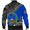FUNSTUFFPRINTINT Pohnpei Men’s Bomber Jacket Fall In Wave K7 3D Bomber Jacket