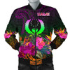 FUNSTUFFPRINTINT Pohnpei Personalised Men’s Bomber Jacket – Summer Hibiscus – BN15 3D Bomber Jacket
