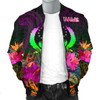 FUNSTUFFPRINTINT Pohnpei Personalised Men’s Bomber Jacket – Summer Hibiscus – BN15 3D Bomber Jacket