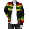 FUNSTUFFPRINTINT Pohnpei Women’s Bomber Jacket – Fog Reggae Style – BN09 3D Bomber Jacket