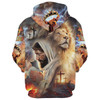 FUNSTUFFPRINT 3D Rose Faith Hoodie - Men & Women Christian 3D Hoodie and Zip Hoodie