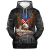 FUNSTUFFPRINT 3D American Eagle USA Flag 3D Hoodie One Nation Under God Hoodies Men & Women Christian 3D Hoodie and Zip Hoodie