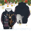 FUNSTUFFPRINT 3D Who Loves Goat Just A Girl Christmas Trees All Over 3D Hoodie and Zip Hoodie