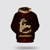 FUNSTUFFPRINT 3D Multi Reindeer Christmas All Over 3D Hoodie and Zip Hoodie