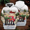 FUNSTUFFPRINT 3D Merry Christmas All Over 3D Hoodie and Zip Hoodie