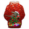 FUNSTUFFPRINT 3D Dinosaur Christmas Gifts All Over 3D Hoodie and Zip Hoodie