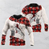 FUNSTUFFPRINT 3D Barrel Racing Christmas All Over 3D Hoodie and Zip Hoodie