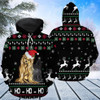 FUNSTUFFPRINT 3D Yorkshire Terrier Hohoho All Over 3D Hoodie and Zip Hoodie