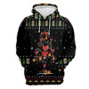 FUNSTUFFPRINT 3D Red Wine Christmas All Over 3D Hoodie and Zip Hoodie