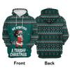 FUNSTUFFPRINT 3DRed Wine Christmas All Over 3D Hoodie and Zip Hoodie
