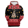 FUNSTUFFPRINT 3D Pug Christmas Tree All Over 3D Hoodie and Zip Hoodie