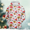 FUNSTUFFPRINT 3D Pomeranian Dog Christmas Decor All Over 3D Hoodie and Zip Hoodie