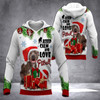 FUNSTUFFPRINT 3D Pitbull Christmas All Over 3D Hoodie and Zip Hoodie