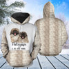 FUNSTUFFPRINT 3D Pekingese My Spirit Animal All Over 3D Hoodie and Zip Hoodie