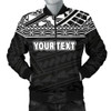 FUNSTUFFPRINTINT Polynesian Men’s Bomber Jacket – Custom Black Style – BN09 3D Bomber Jacket