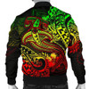 FUNSTUFFPRINTINT Polynesian Men’s Bomber Jacket – Reggae Shark Polynesian Tattoo – BN18 3D Bomber Jacket