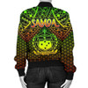 FUNSTUFFPRINTINT Polynesian Samoa Women’s Bomber Jacket – Reggae Vintage Polynesian Patterns 3D Bomber Jacket