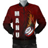 FUNSTUFFPRINTINT  Samoa Men’s Bomber Jacket – Manu Rugby Fire – BN09 3D Bomber Jacket