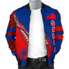 FUNSTUFFPRINTINT  Samoa Men’s Bomber Jacket – Rugby Ball Fire – BN09 3D Bomber Jacket