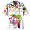Summer Flammingo beach hippie Hawaiian shirt