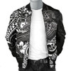 FUNSTUFFPRINTINT  Samoa Men’s Bomber Jacket – White Shark Polynesian Tattoo – BN18 3D Bomber Jacket