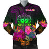 FUNSTUFFPRINTINT  Samoa Personalised Men’s Bomber Jacket – Summer Hibiscus – BN15 3D Bomber Jacket