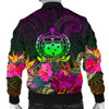 FUNSTUFFPRINTINT  Samoa Personalised Men’s Bomber Jacket – Summer Hibiscus – BN15 3D Bomber Jacket