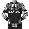 FUNSTUFFPRINTINT  Samoa Polynesian Chief Men’s Bomber Jacket – Black Version – Bn10 3D Bomber Jacket