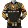 FUNSTUFFPRINTINT  Samoa Polynesian Chief Men’s Bomber Jacket – Gold Version – Bn10 3D Bomber Jacket