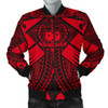 FUNSTUFFPRINTINT  Samoa Polynesian Men’s Bomber Jacket – Samoa Red Seal with Polynesian Tattoo – BN18 3D Bomber Jacket