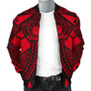 FUNSTUFFPRINTINT  Samoa Polynesian Men’s Bomber Jacket – Samoa Red Seal with Polynesian Tattoo – BN18 3D Bomber Jacket