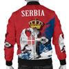 FUNSTUFFPRINTINT  Serbia Men’s Bomber Jacket – Serbian Eagle / Orthodox Cross A7 3D Bomber Jacket