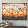 Pumpkin - God Says You Are Canvas Wall Art - Bible Verse Canvas - Scripture Canvas Wall Art