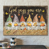 Dwarfs Canvas - God Says You Are Canvas Wall Art - Bible Verse Canvas