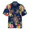 Blue Bird Turtle 3D Hawaiian shirt Men's