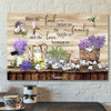 Bless The Food Before Us The Family Beside Us Canvas Wall Art - Bible Verse Canvas - Scripture Canvas Wall Art